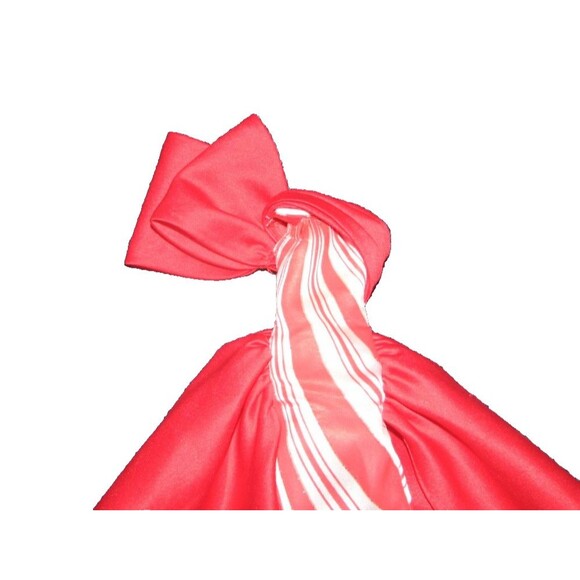 Holiday Barbie Candy Cane Evening Gown Doll Dress Red & White Striped - Picture 2 of 3